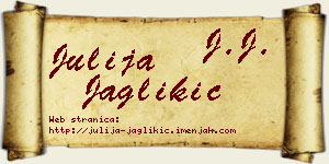 Julija Jaglikić vizit kartica